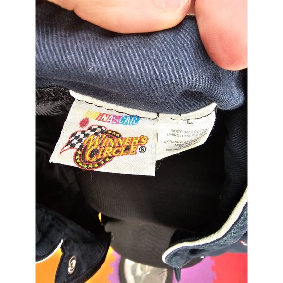 Vintage National Guard Dale Jr NASCAR Jacket Mens Size L Racing Team Apparel - Picture 13 of 14